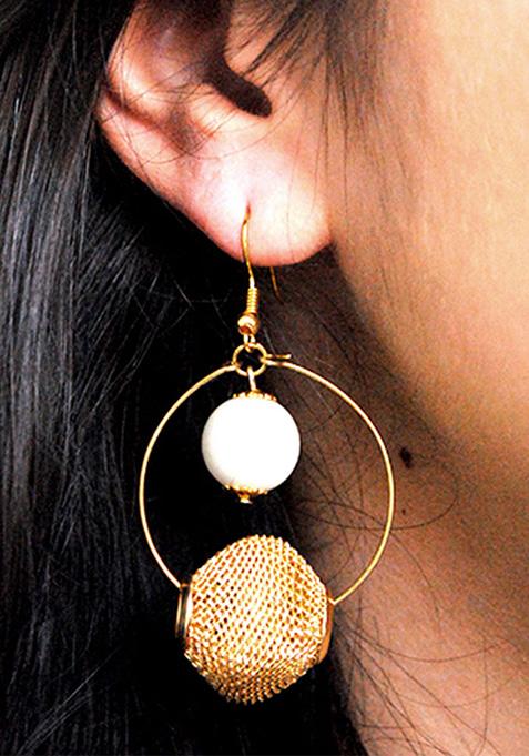 Gold Mesh And Pearl