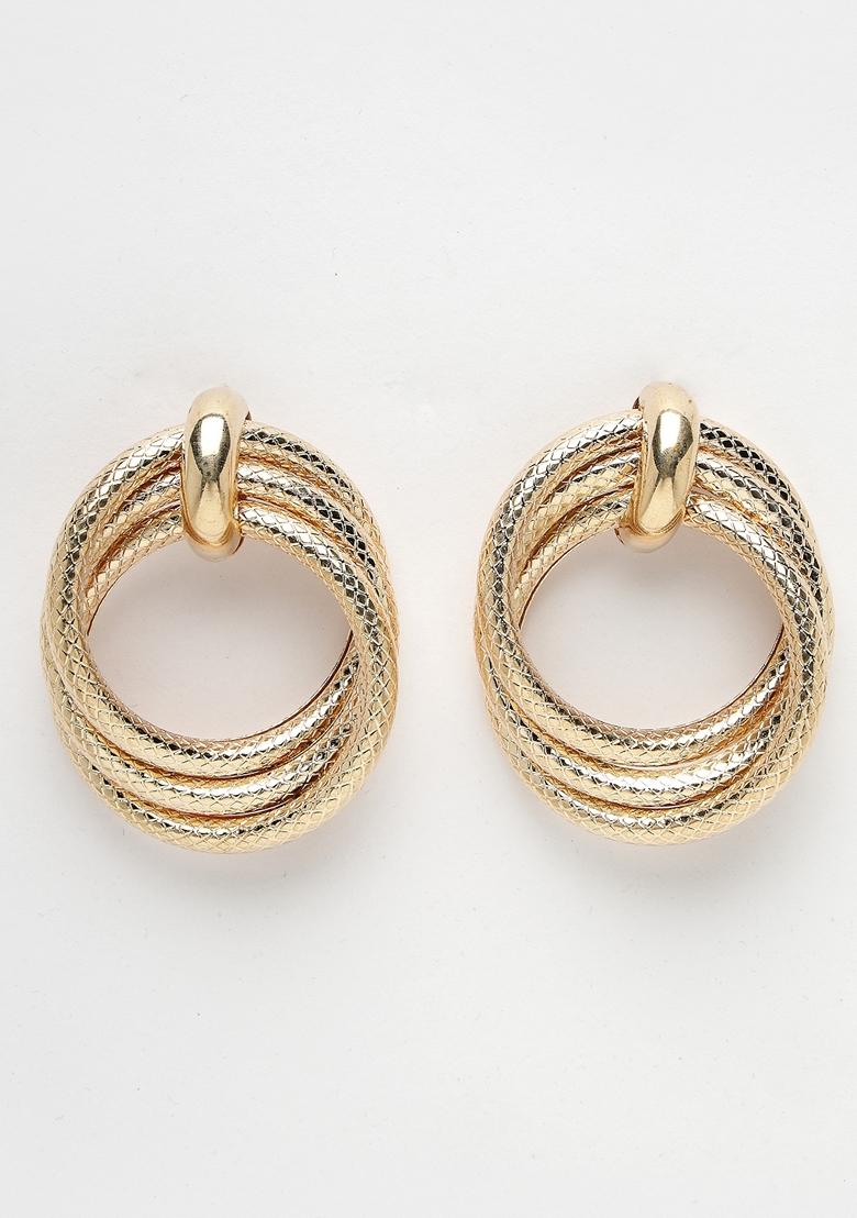 Gold Gold Plated Hoop Earrings