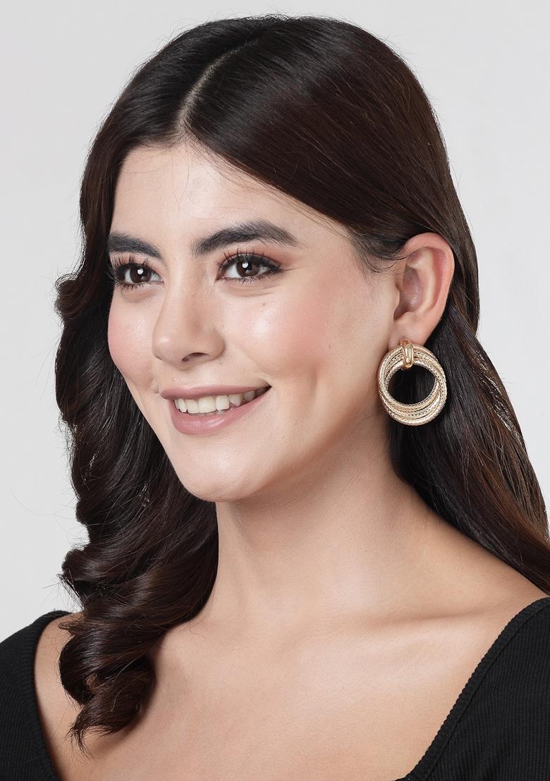 Gold Gold Plated Hoop Earrings