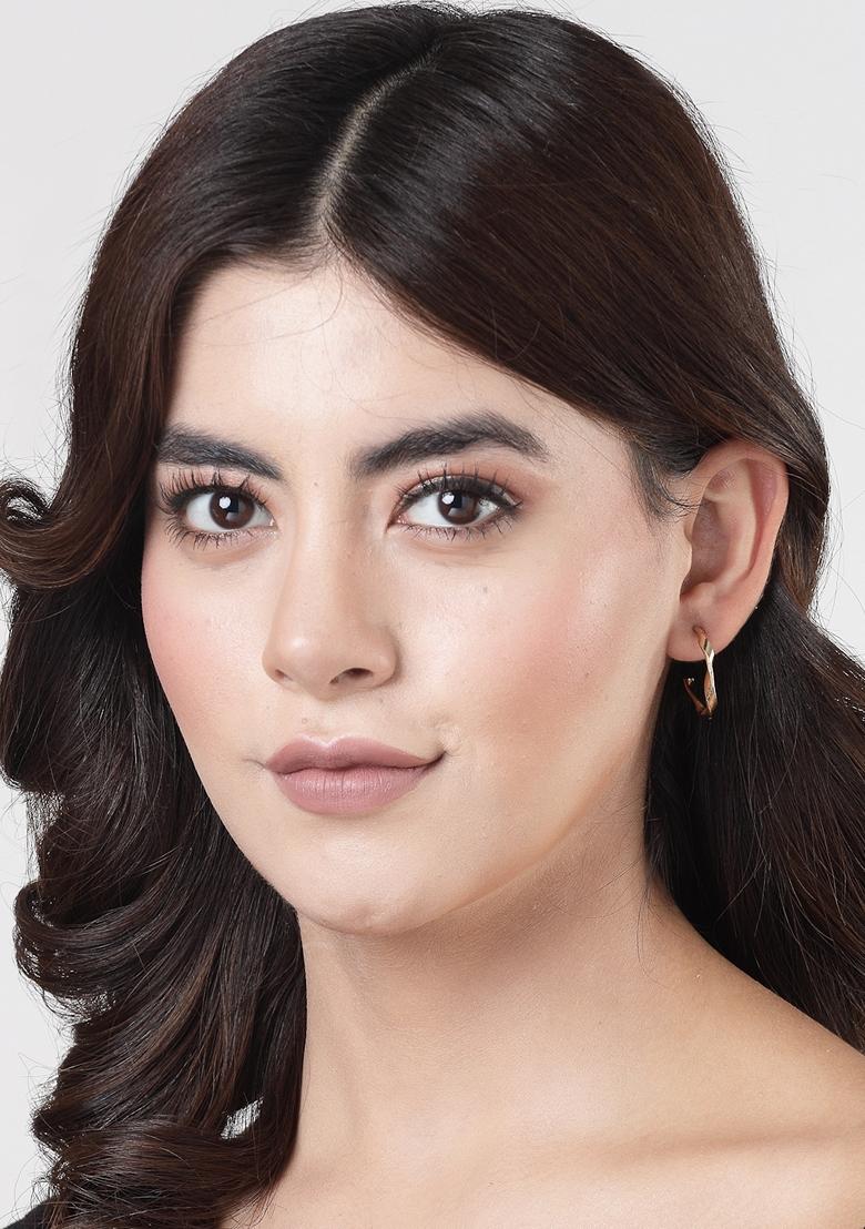 Gold Set Of 3 Gold Plated Hoop Earrings