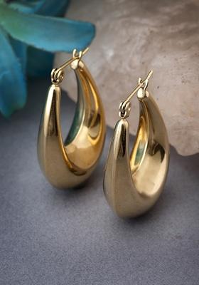 Gold Gold Plated Hoop Earrings