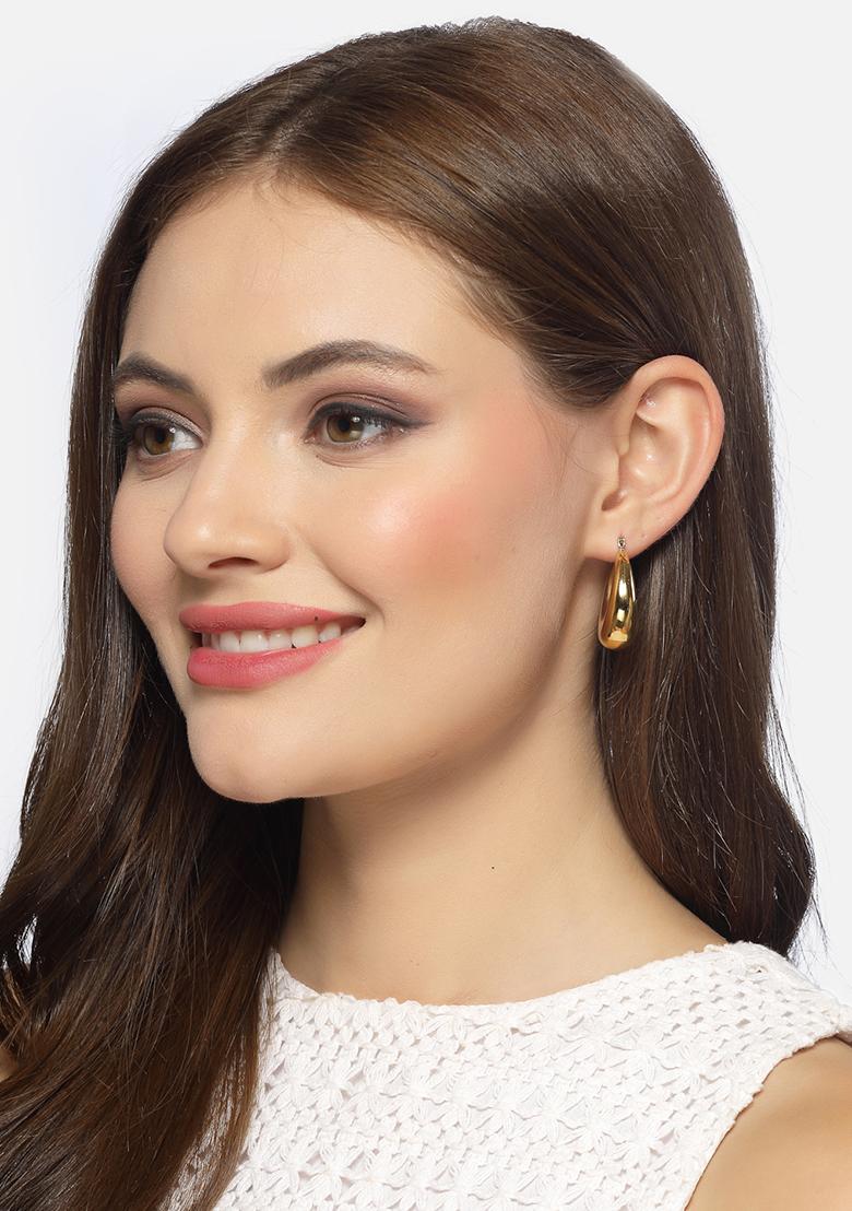 Gold Gold Plated Hoop Earrings
