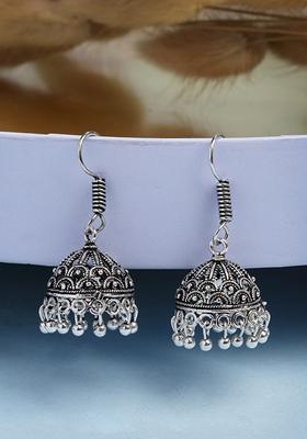 Silver Plated German Jhumka Earrings