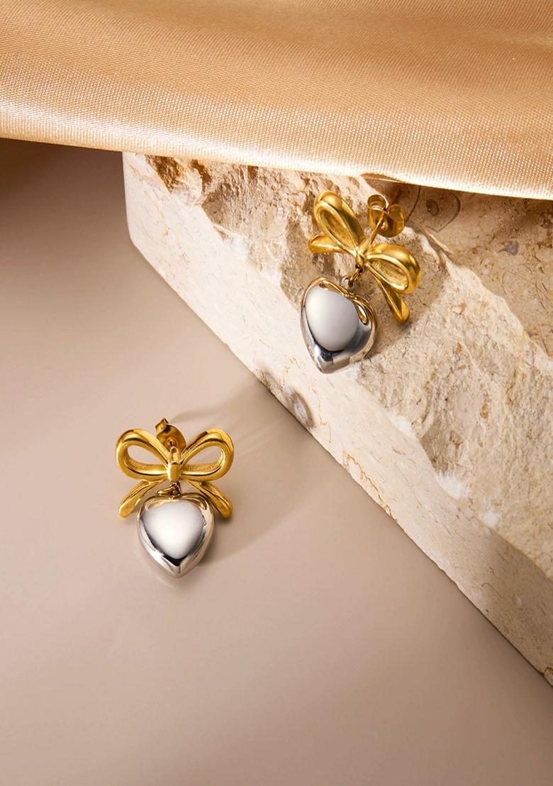 Multicolor Bow And Heart Drops