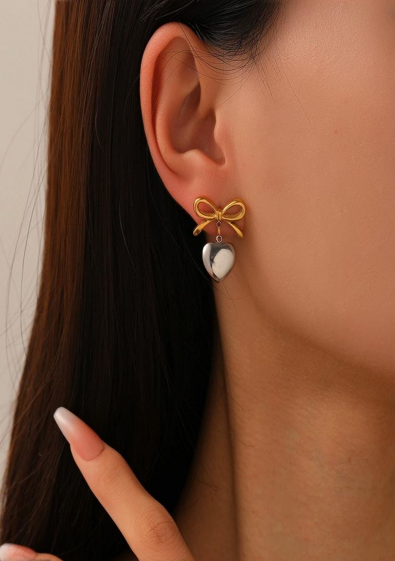Multicolor Bow And Heart Drops