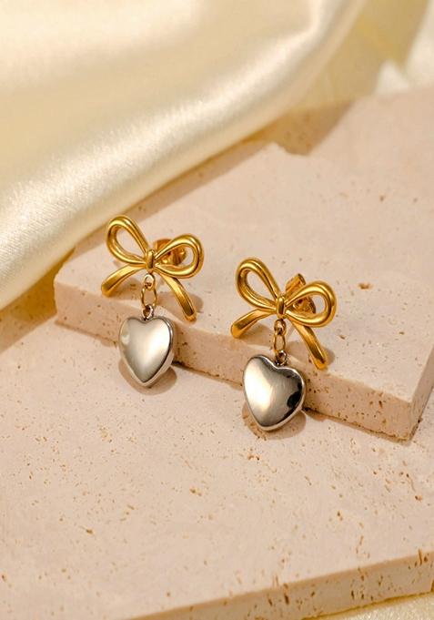 Multicolor Bow And Heart Drops