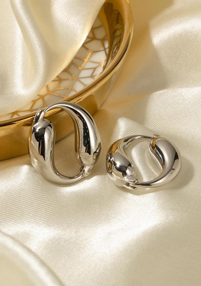 Silver Plated Waterproof Antitarnish Yin Yan Earring