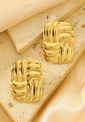 Gold Plated Round Zircon Bangle Bracelet