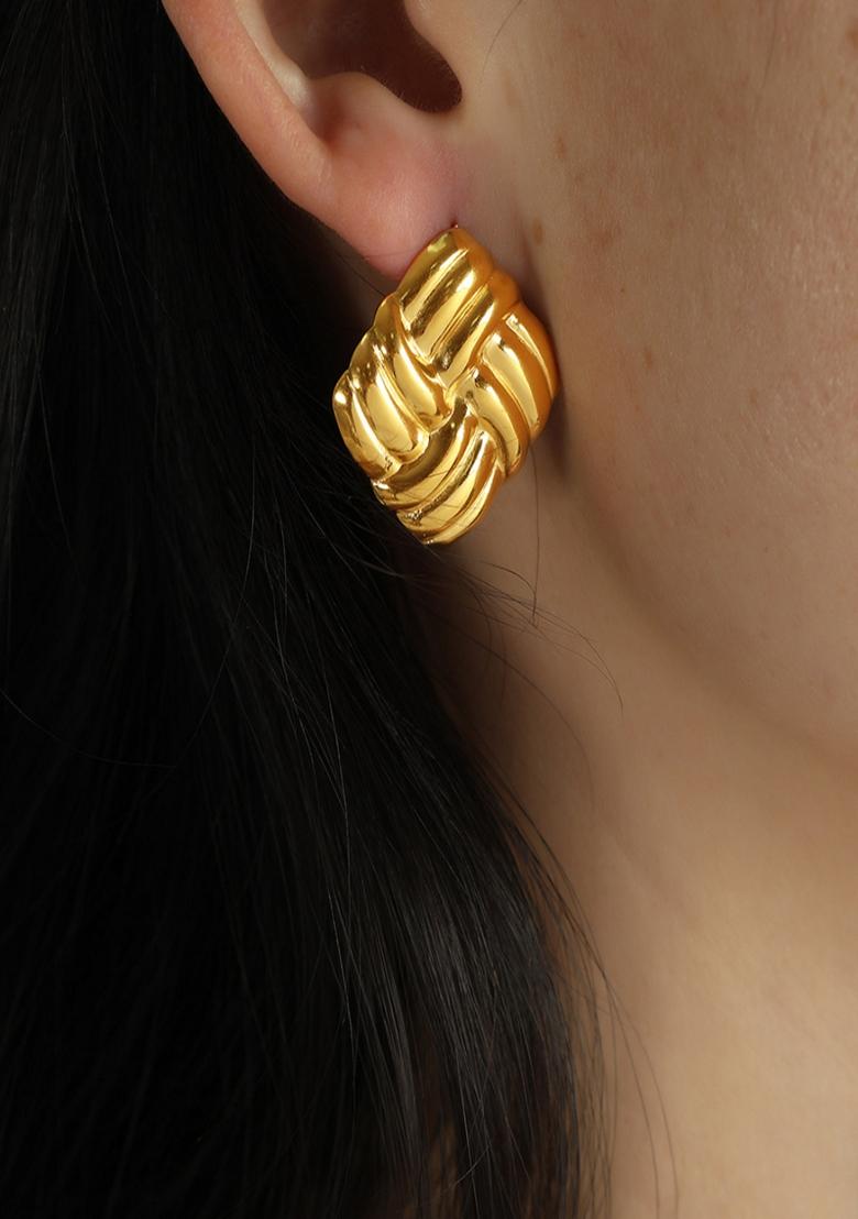 Gold Plated Round Zircon Bangle Bracelet