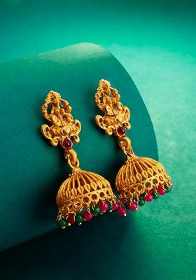 Multicolor Gold Plating Pearl Artificial Beads Earrings