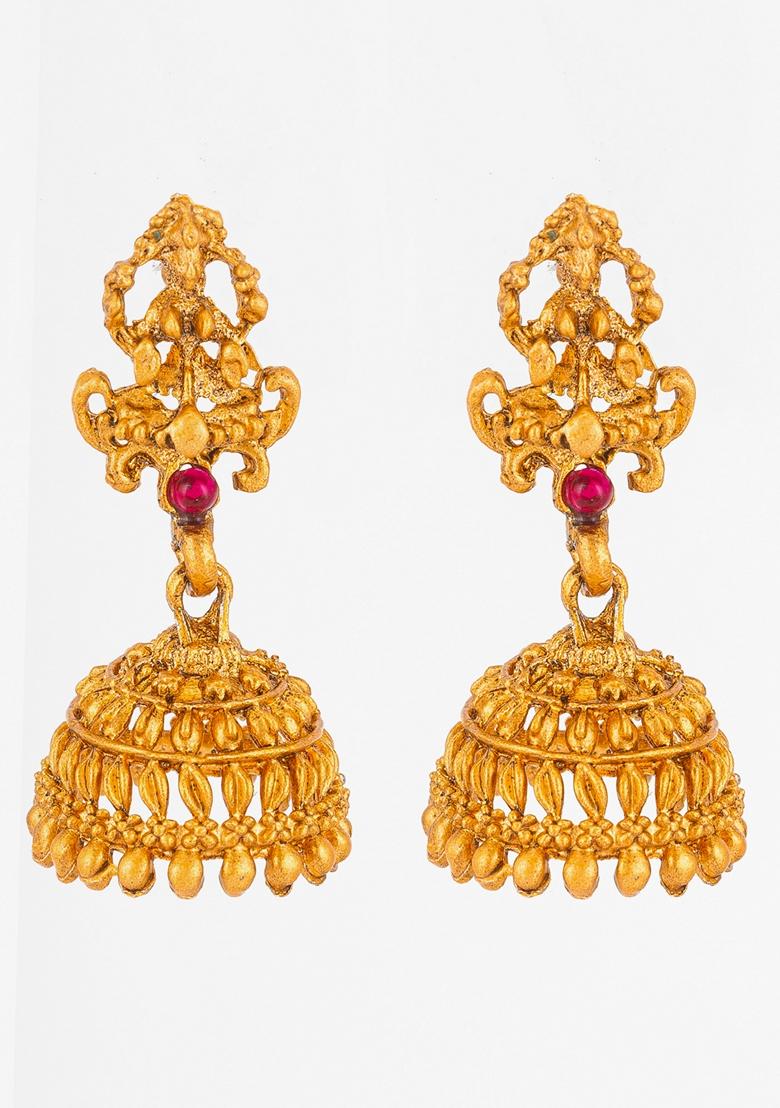 Multicolor Gold Plating Pearl Artificial Beads Earrings