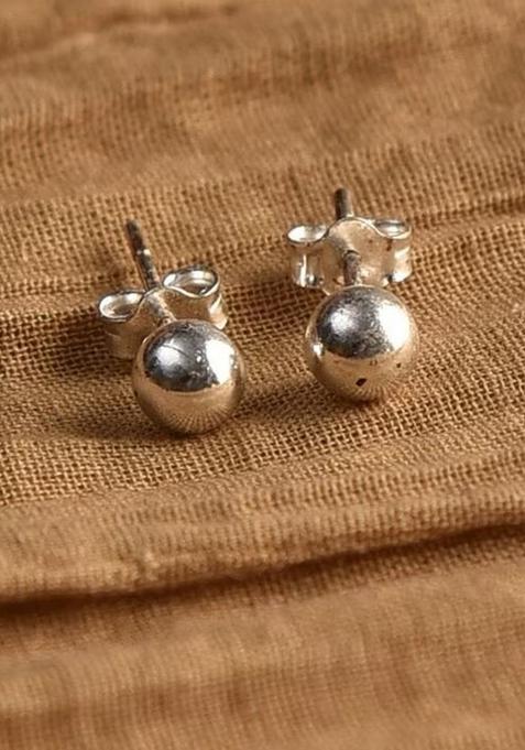 Silver Stone 925 Sterling Silver Earrings