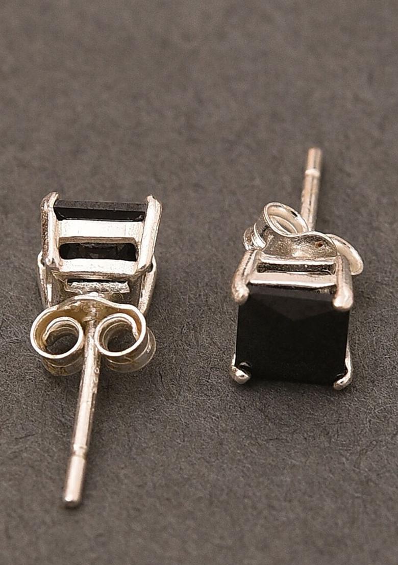 Black Pearl 925 Sterling Silver Earrings