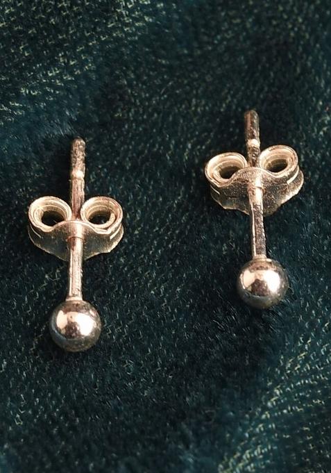 Silver Stone 925 Sterling Silver Earrings