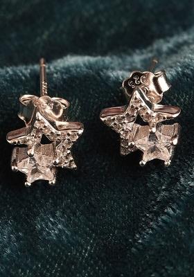 Silver Stone 925 Sterling Silver Earrings