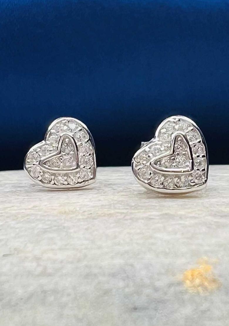 Silver Stone 925 Sterling Silver Earrings