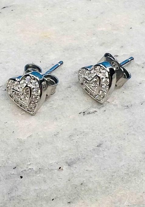 Silver Stone 925 Sterling Silver Earrings