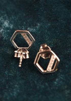 Silver Stone 925 Sterling Silver Earrings