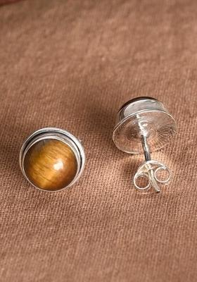 Yellow And Black Pearl 925 Sterling Silver Earrings