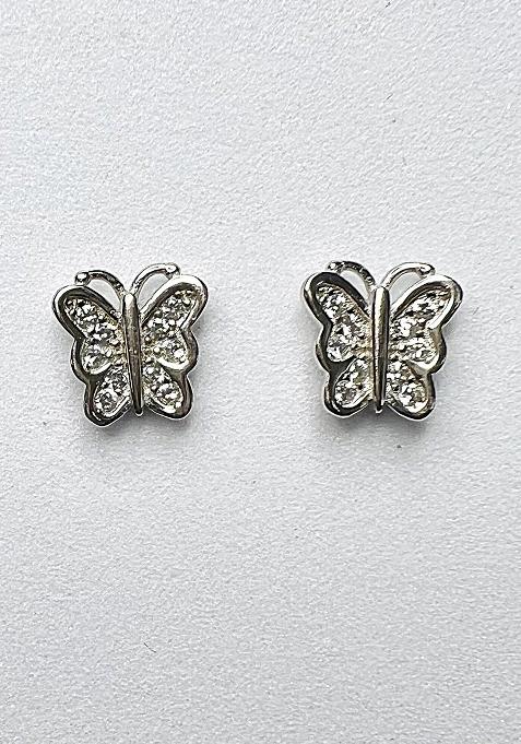 Maroon Stone 925 Sterling Silver Earrings