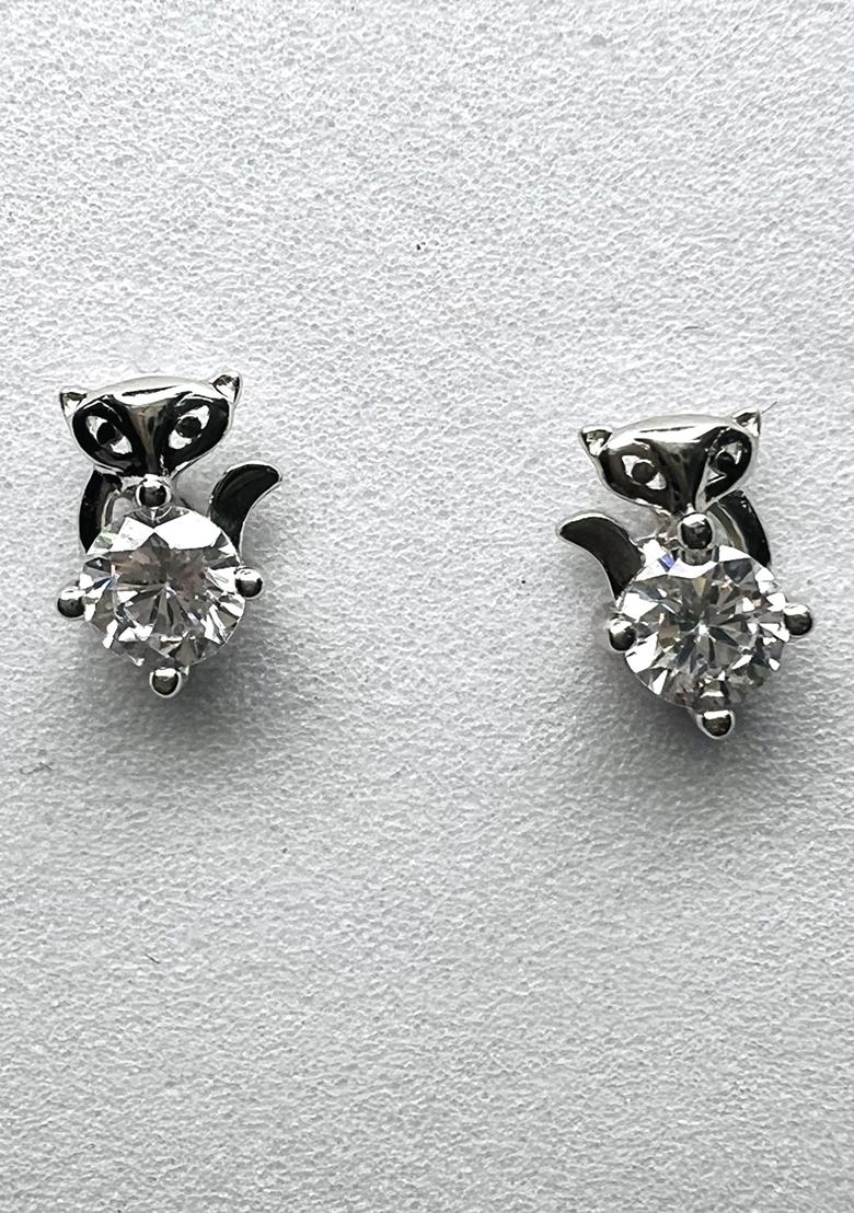 Silver Fish Studs 925 Sterling Silver Earrings