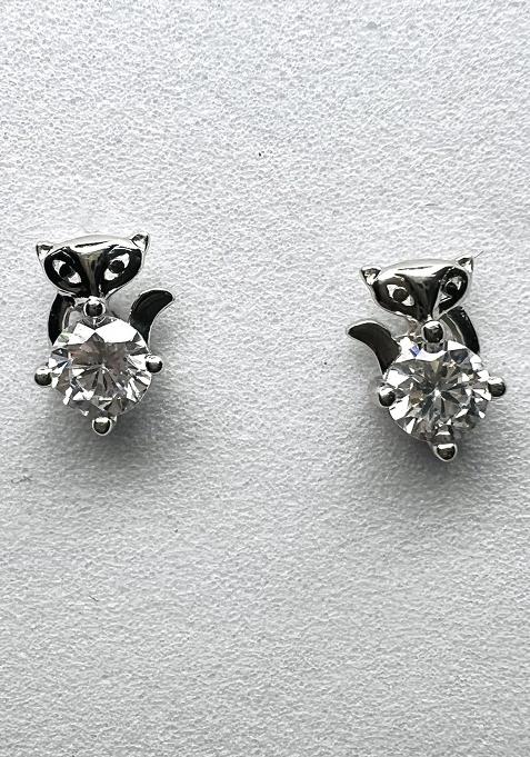 Silver Fish Studs 925 Sterling Silver Earrings