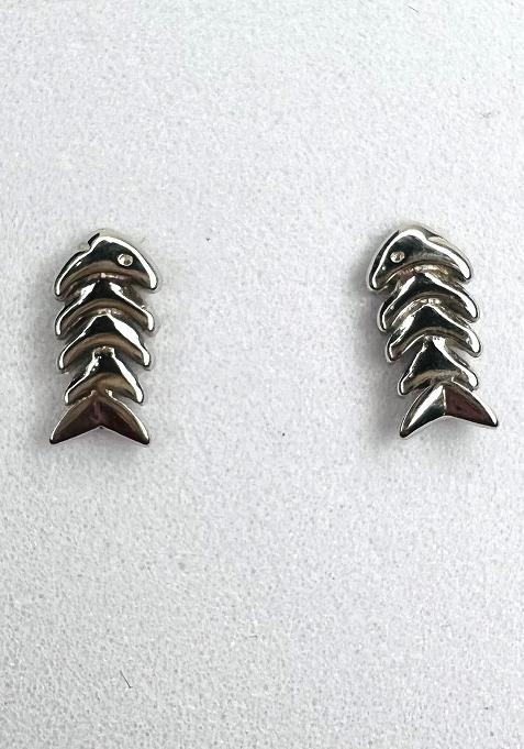 Silver Stone 925 Sterling Silver Earrings