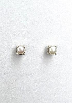 White Pearl 925 Sterling Silver Earrings
