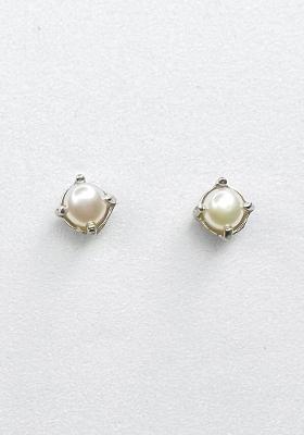 White Pearl 925 Sterling Silver Earrings