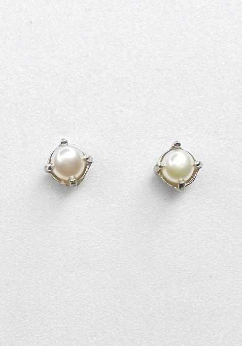 White Pearl 925 Sterling Silver Earrings