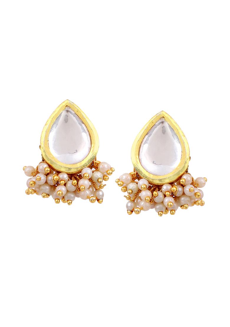 Gold Plated Ethereal Pearl Earrings