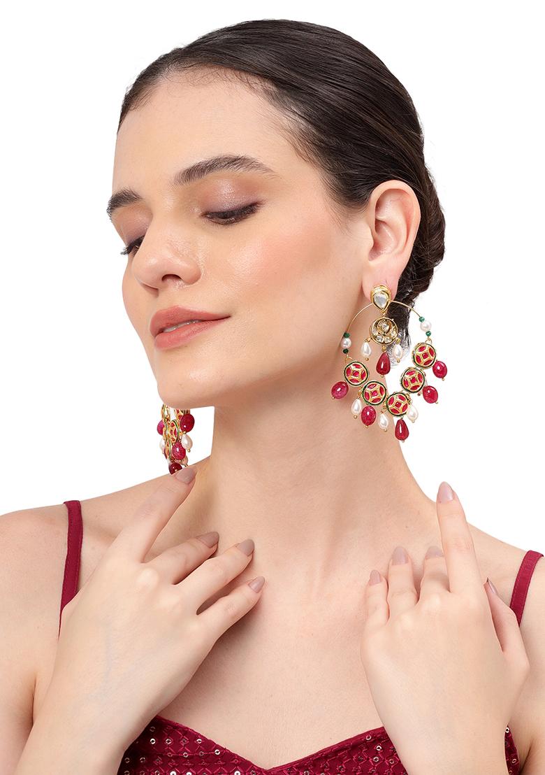 Gulrang Chandbali Earringss