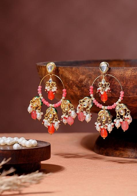 Spring Blossom Chandbali Earringss