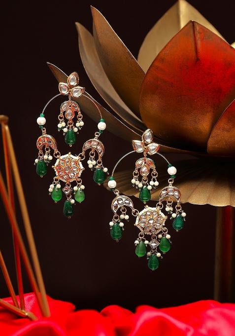 Gardenia Chandbali Earringss