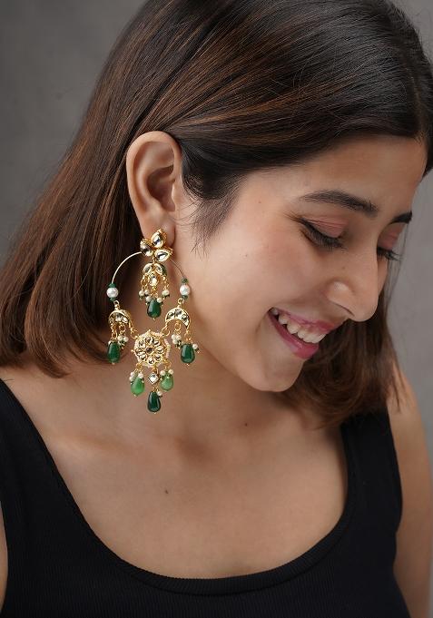 Gardenia Chandbali Earringss