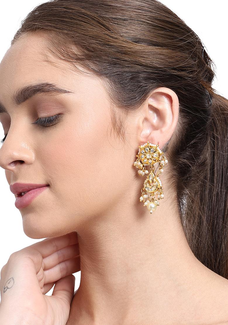 22Kt Gold Plated Floral Majesty Earrings