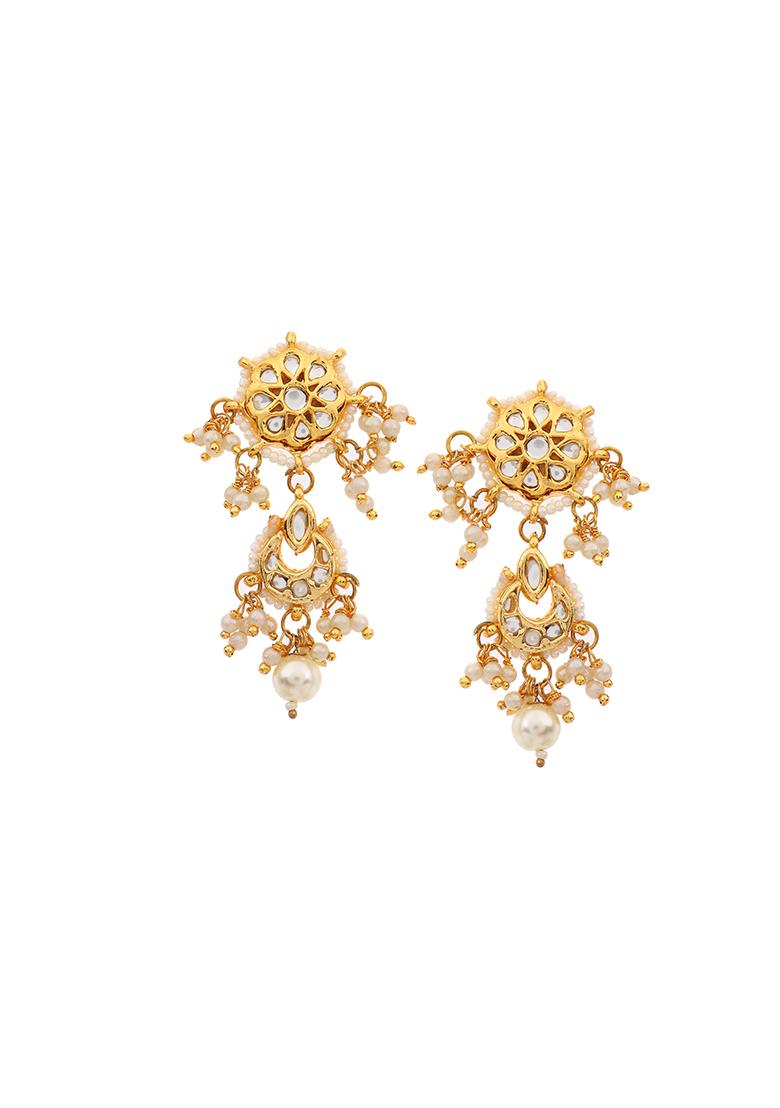 22Kt Gold Plated Floral Majesty Earrings