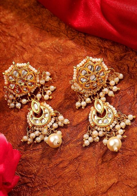 22Kt Gold Plated Floral Majesty Earrings