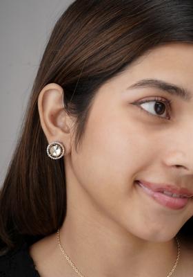 Polki Stud Round Earrings