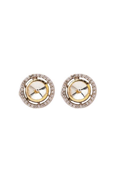 Polki Stud Round Earrings