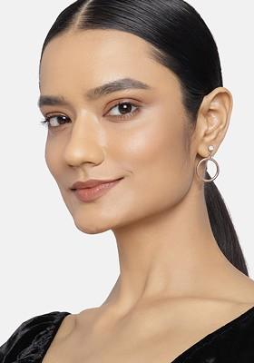 Gold Solid Alloy Earrings