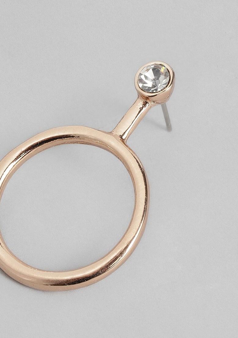 Gold Solid Alloy Earrings