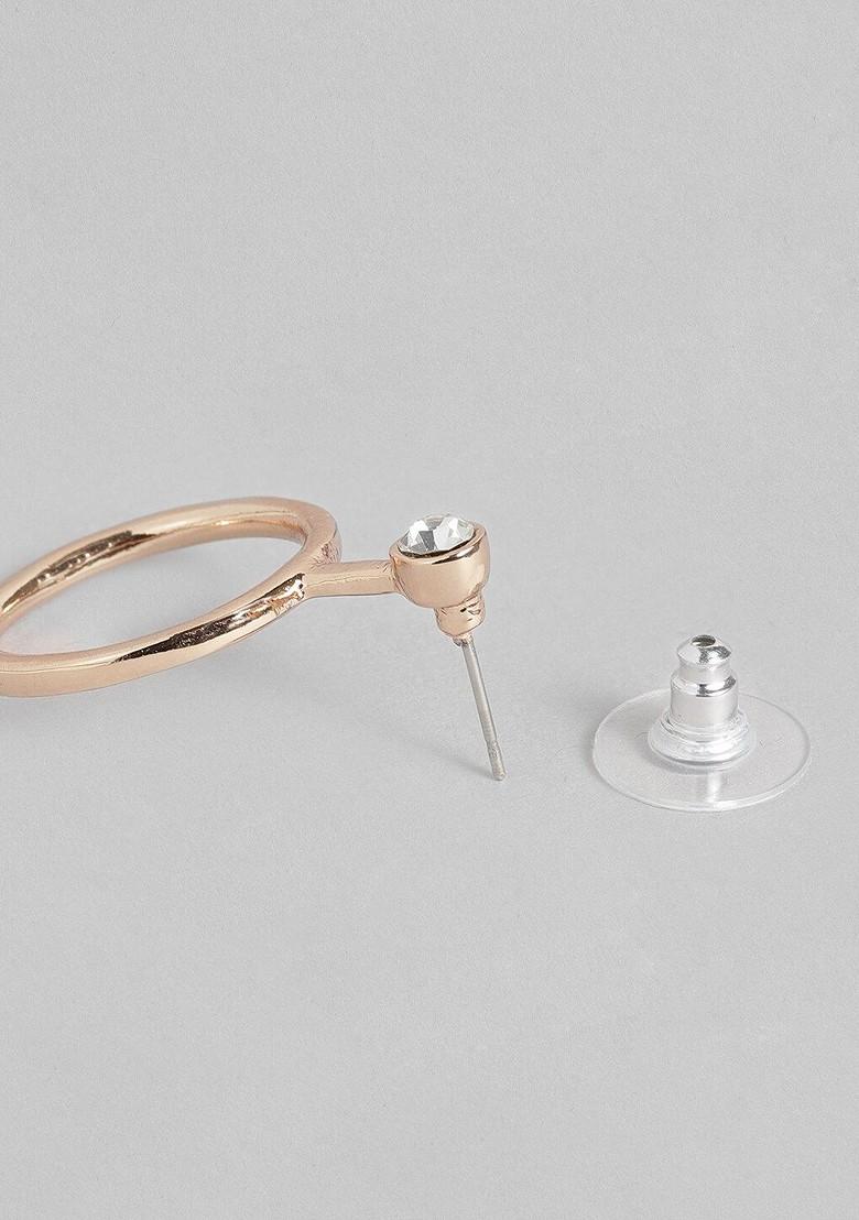 Gold Solid Alloy Earrings