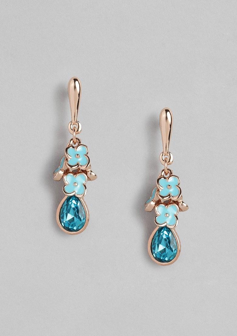 Rose Gold Solid Alloy Earrings