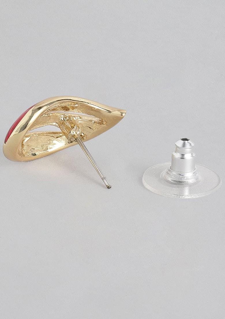 Gold Studded Alloy Earrings