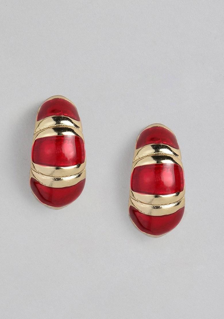 Gold Studded Alloy Earrings