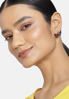 Gold Studded Alloy Earrings