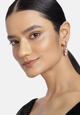Rose Gold Solid Alloy Earrings