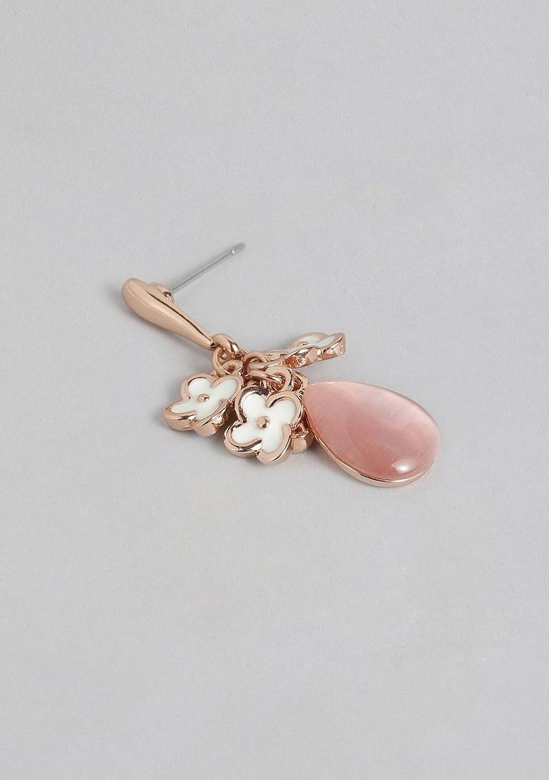 Rose Gold Solid Alloy Earrings