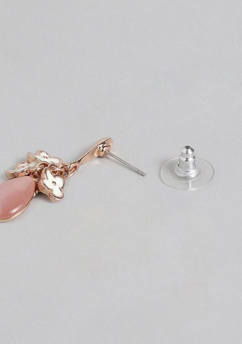 Rose Gold Solid Alloy Earrings
